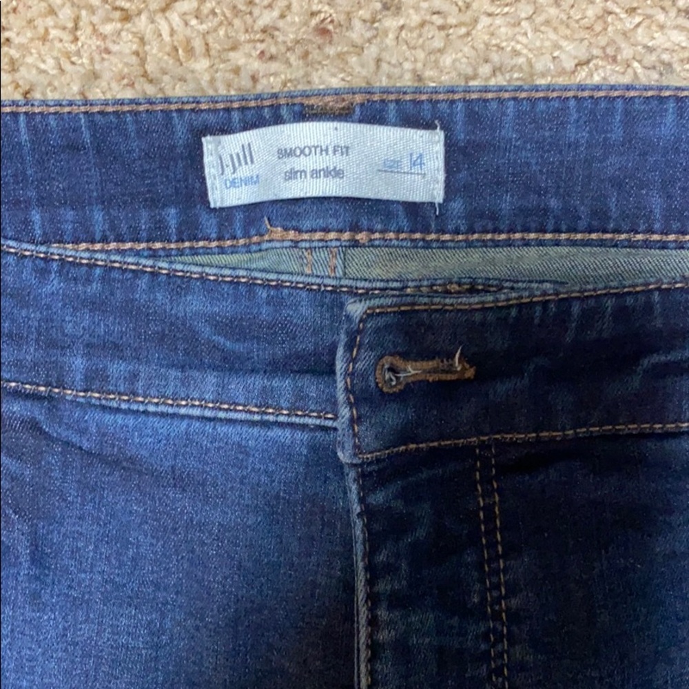 J Jill Authentic Fit slim  leg size 14
